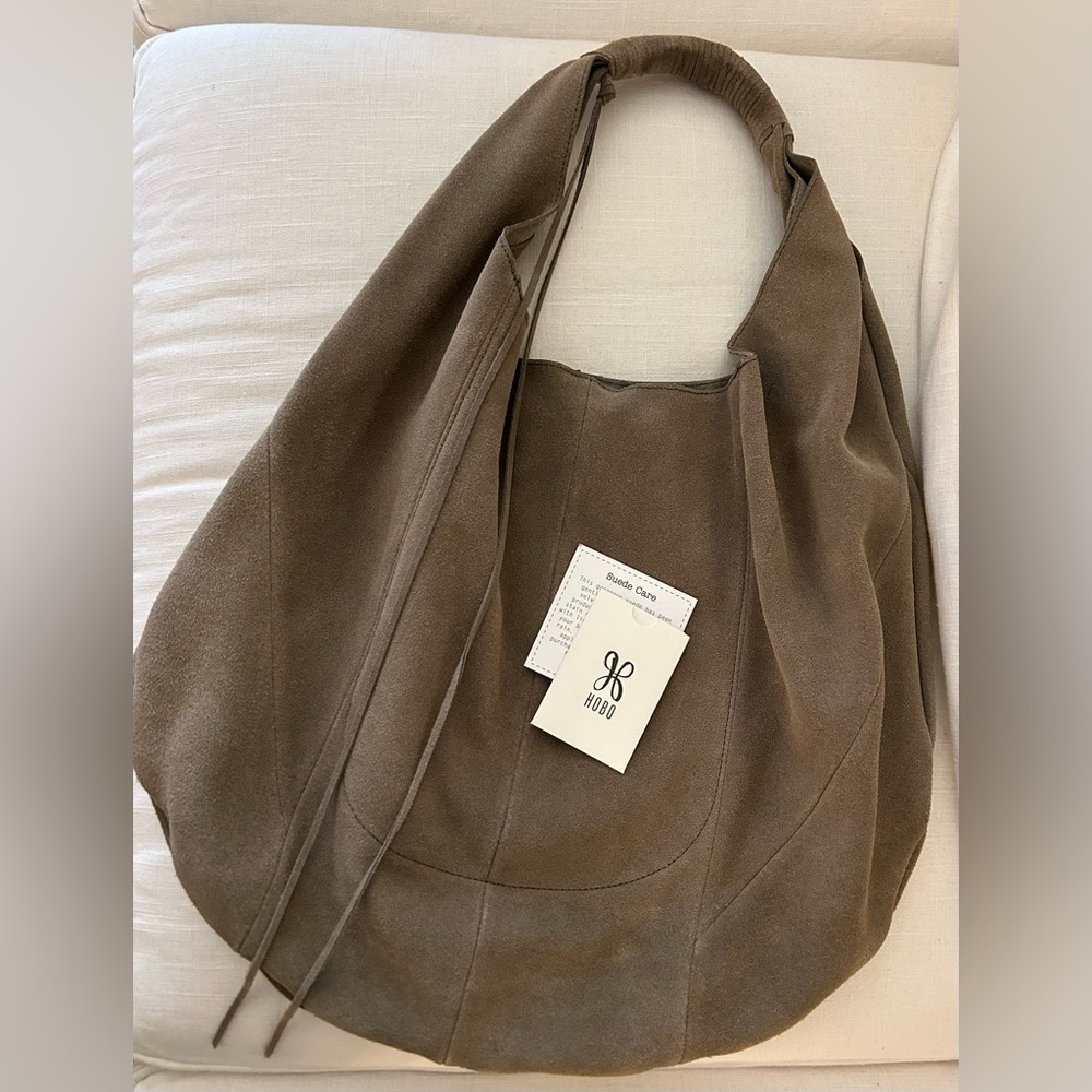 HOBO Eclipse Large Sage Suede Hobo Bag